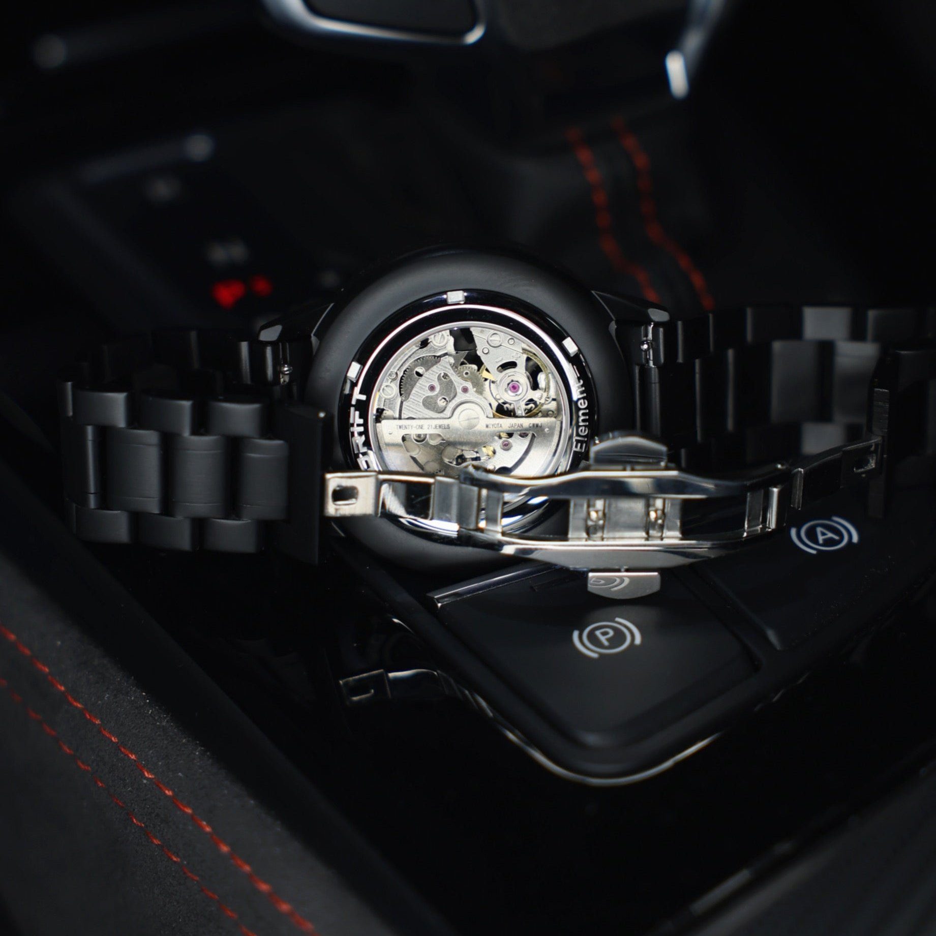 DRIFTELEMENT Automatikuhr AUTOMATIK FELGENUHR RACING