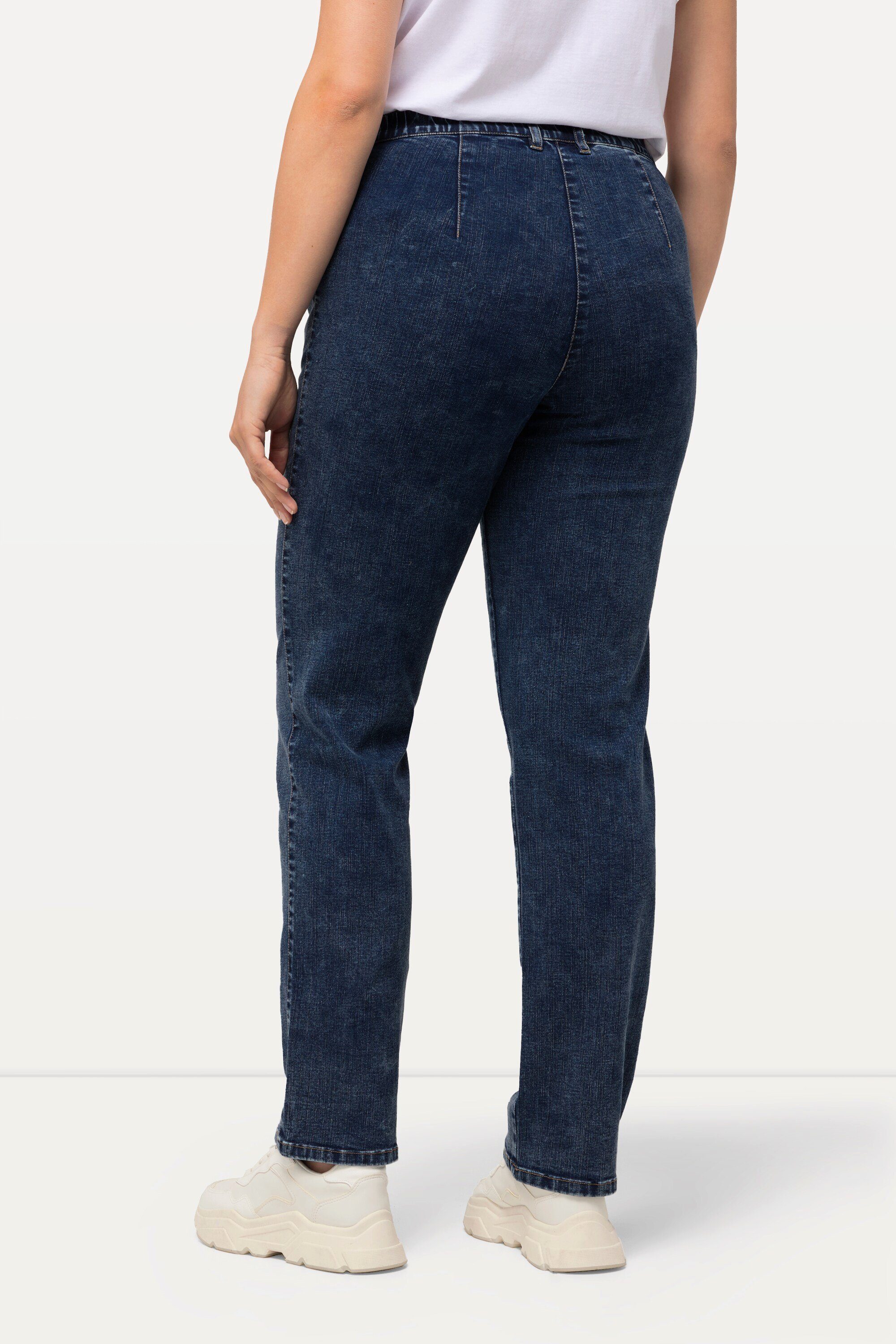 Ulla Regular-fit-Jeans denim Jeans konisches Bein blue Zipptaschen Mony Stretch Popken