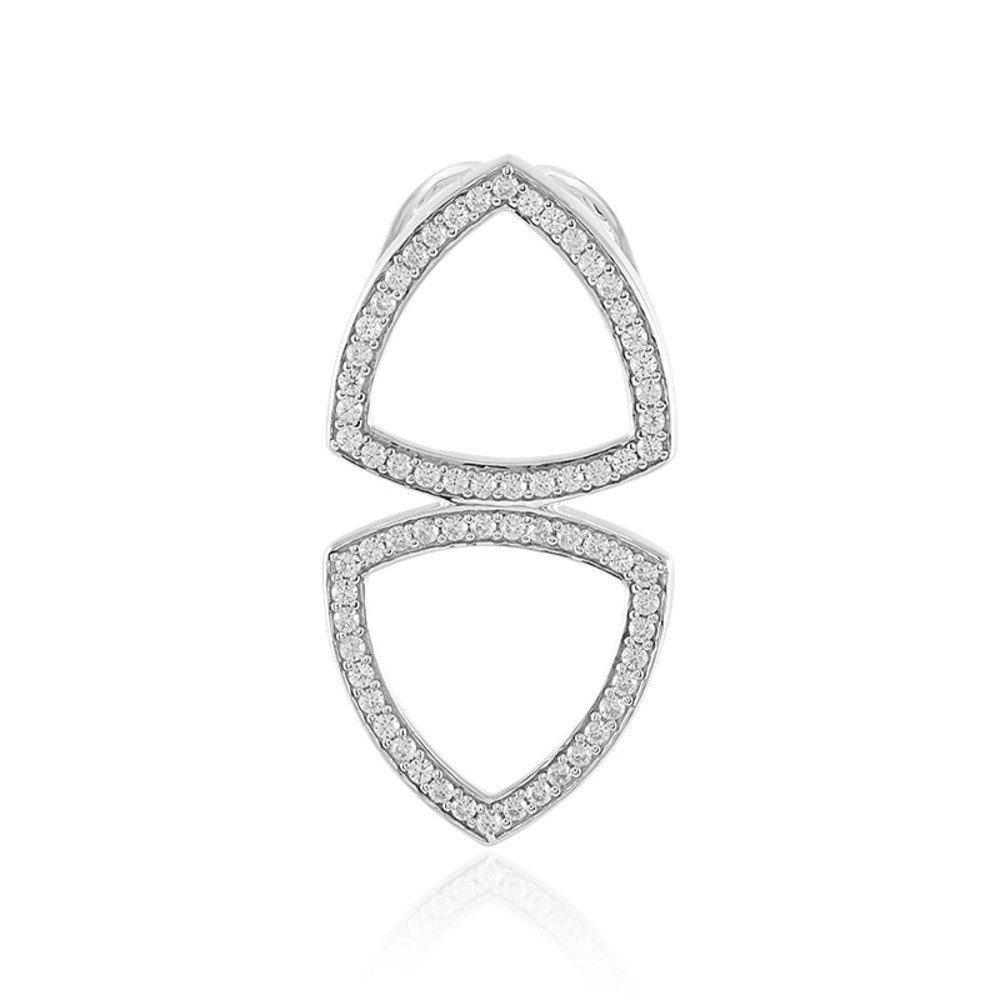 Cavill Kettenanhänger Zirkon Ohrringe Damen 925 Sterlingsilber, 1,069 ct, geometrisch (1-tlg)