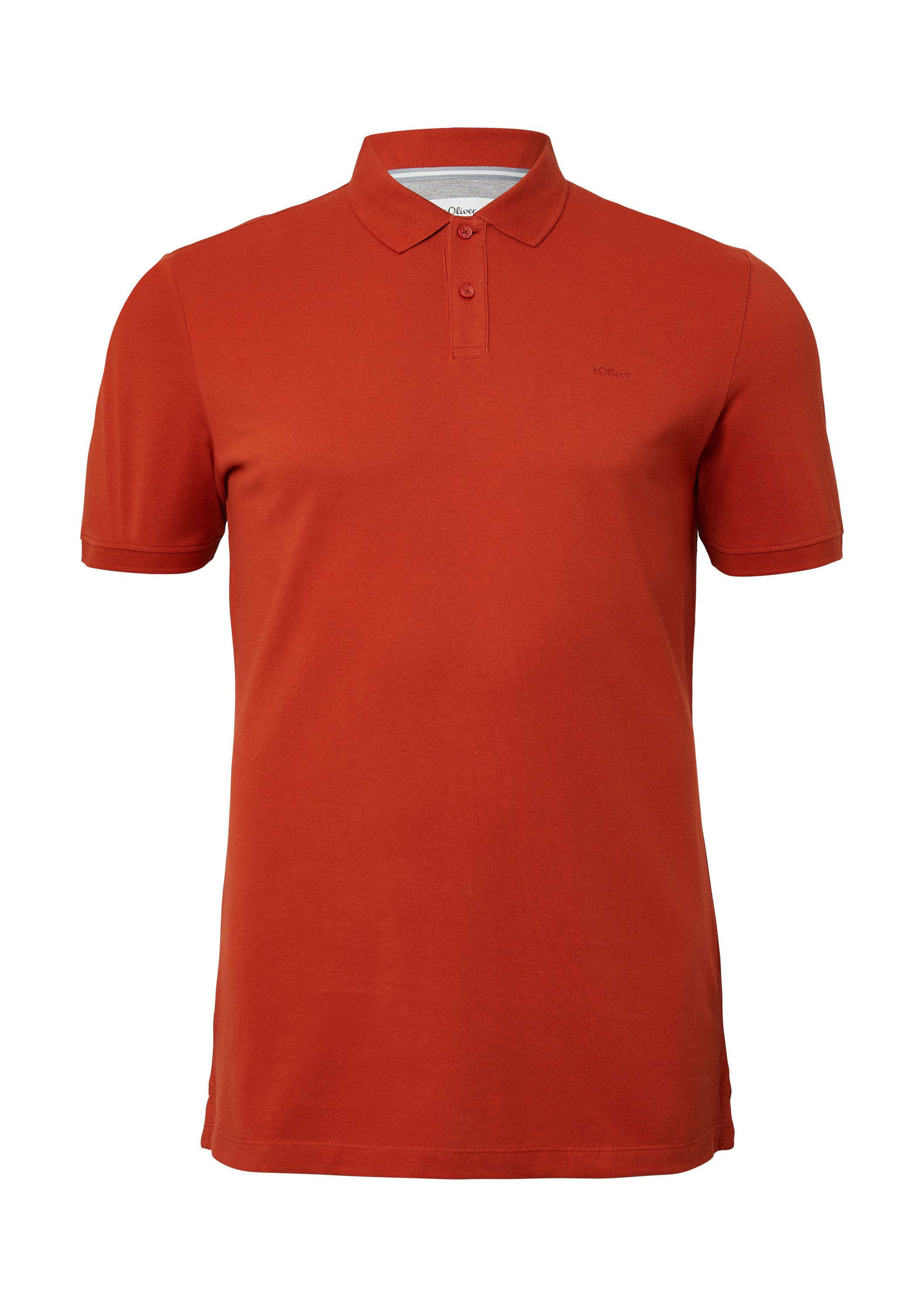 s.Oliver Kurzarmshirt Polo-Shirt Poloshirt aus Baumwollpiqué günstig online kaufen