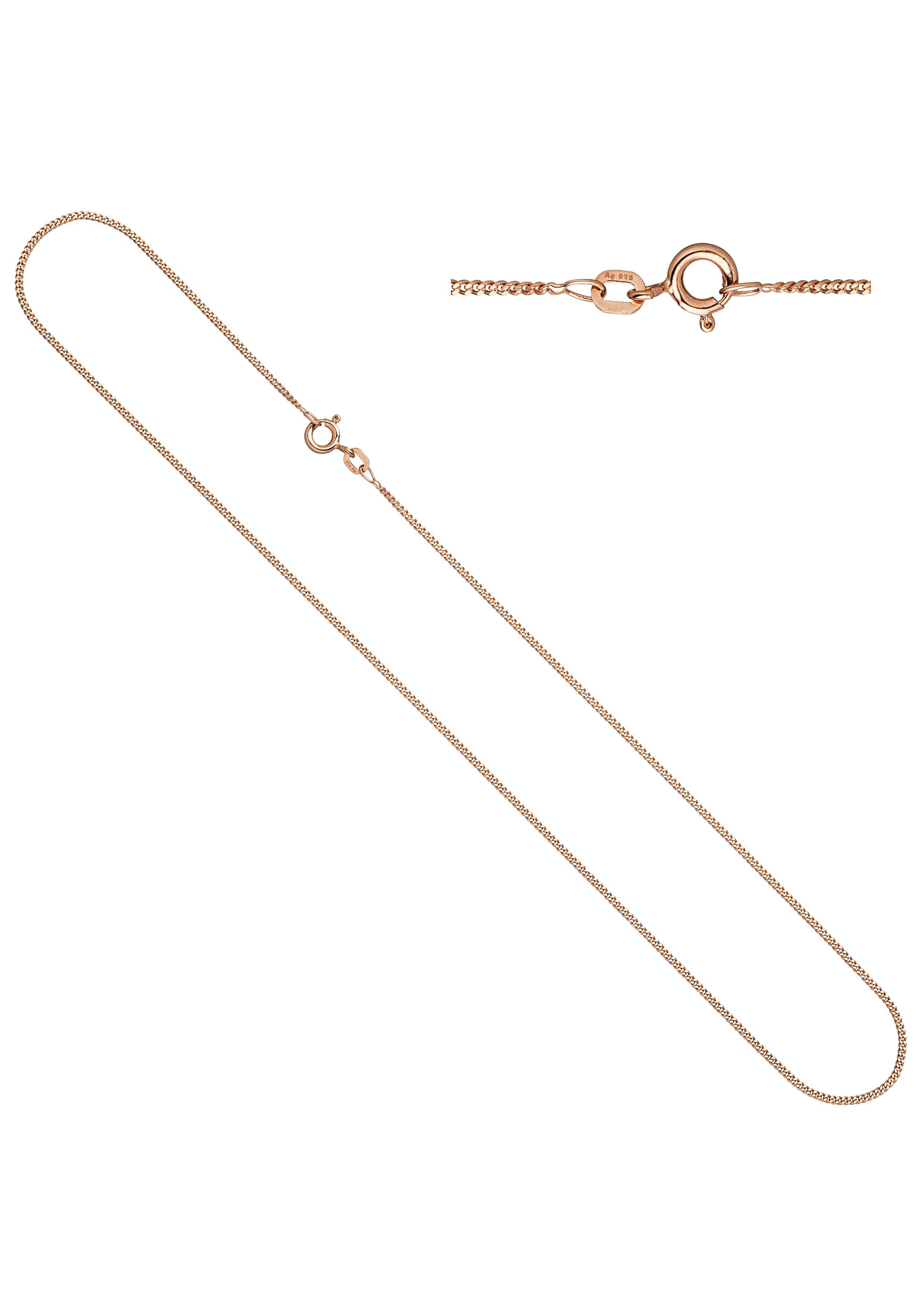 JOBO Kette ohne Anhänger, Panzerkette 925 Silber roségold vergoldet 50 cm günstig online kaufen