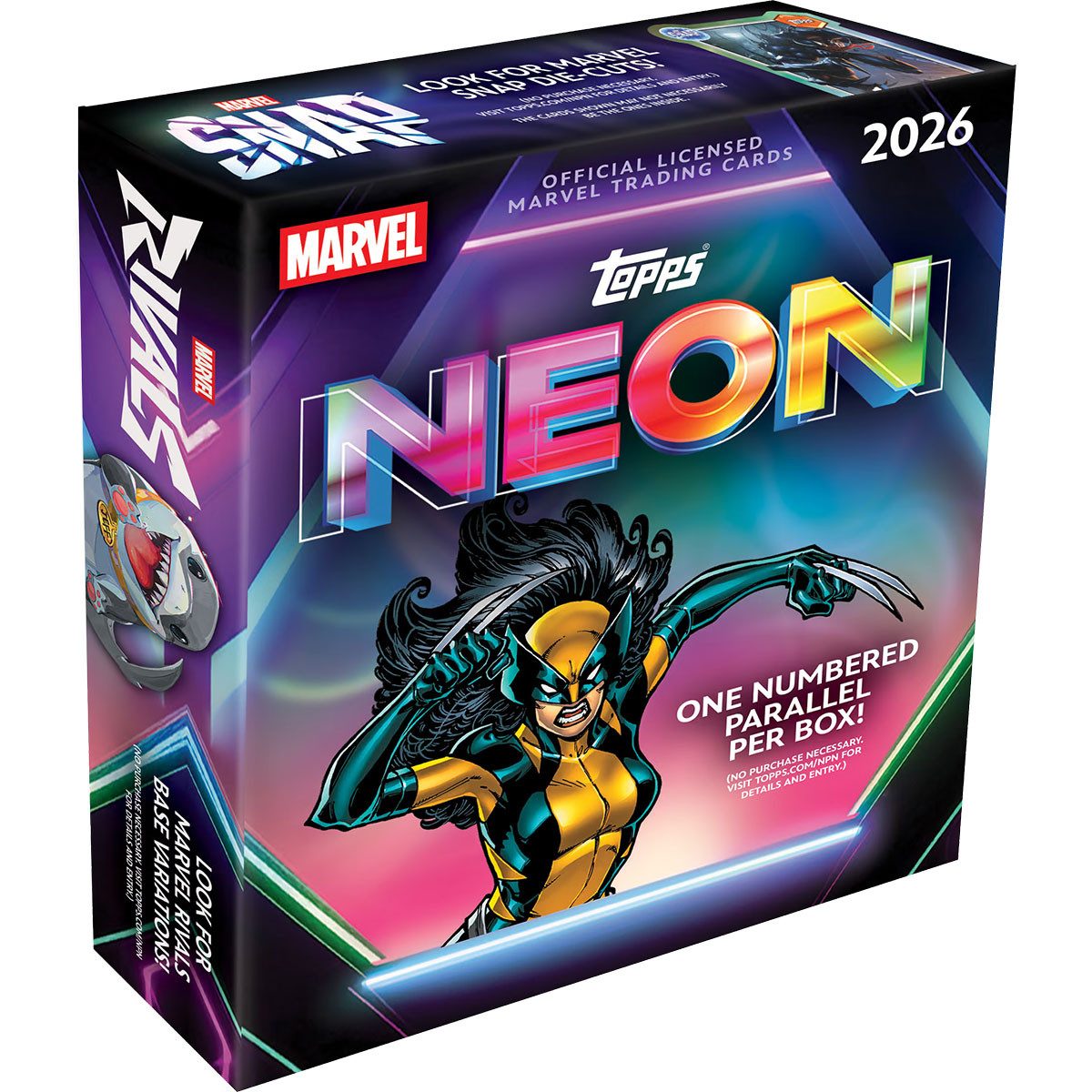 Topps Sammelkarte Topps Marvel Neon 2026 - 1 Mega Box