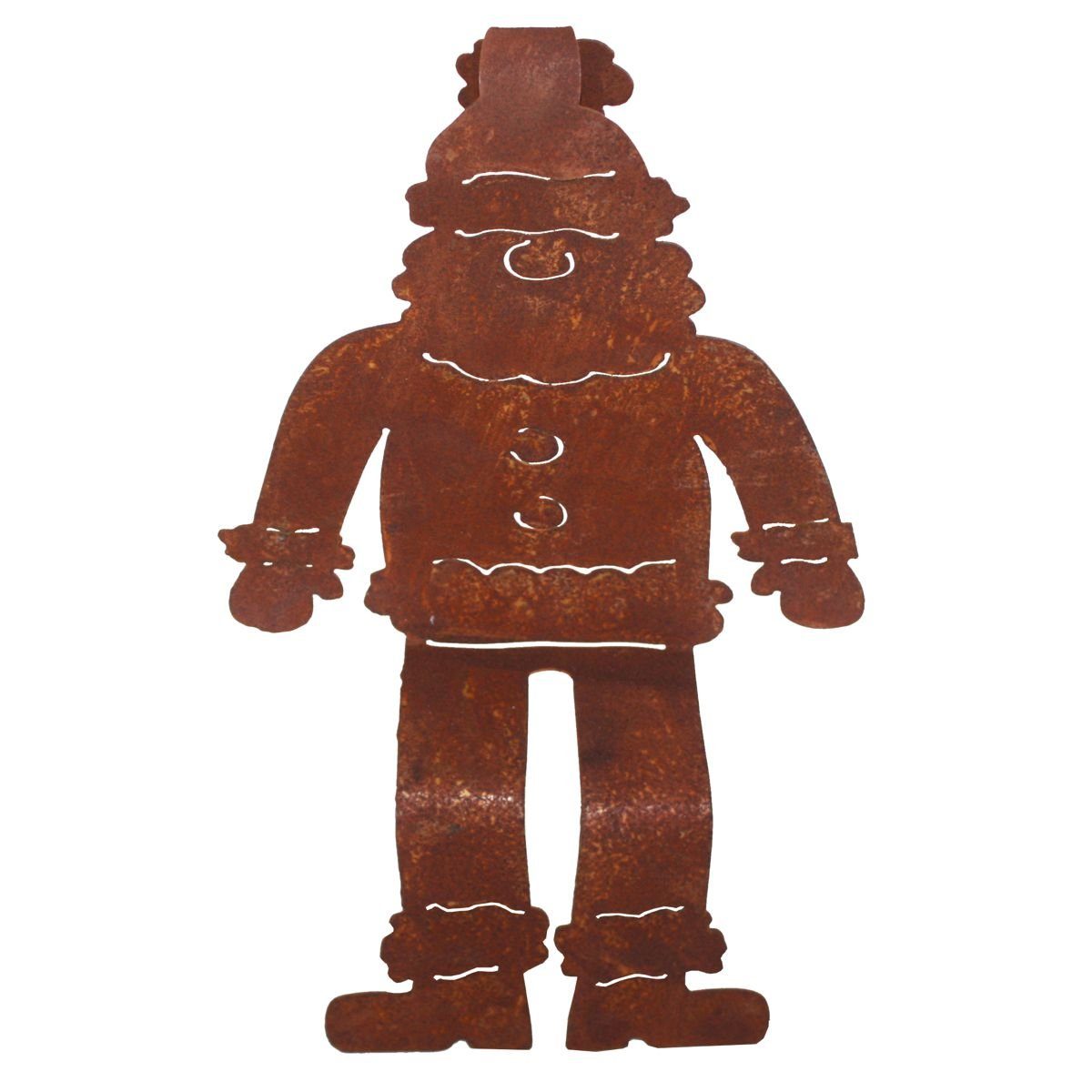 440s Gartenfigur 440s Rost-Nikolaus Kantenhocker, (Stück)