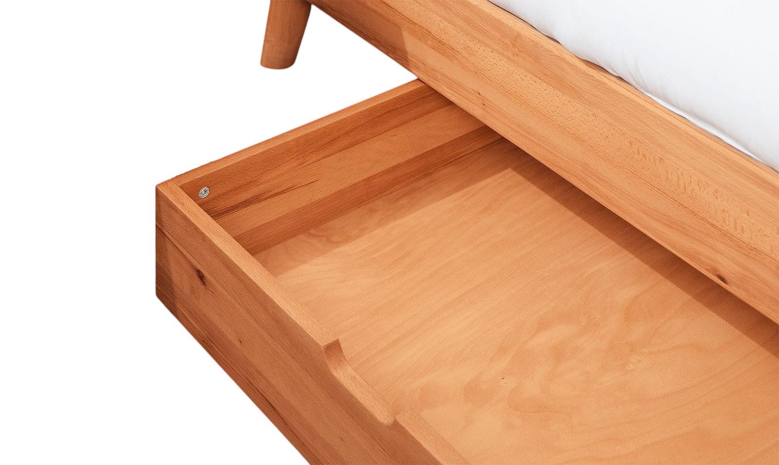 Main Möbel Bettschubkasten Bettkasten 'Jakob' Kernbuche massiv