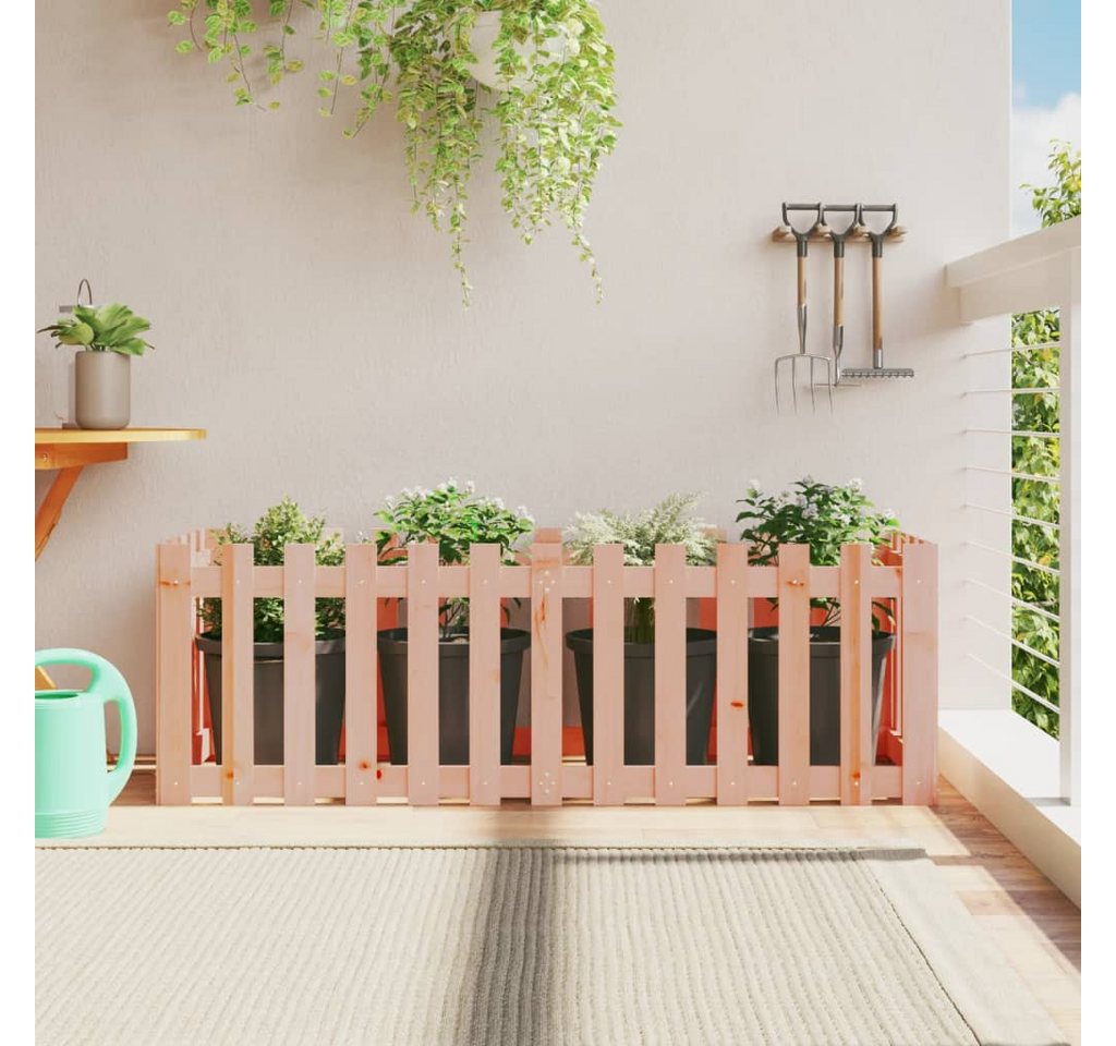 Thumbnail - vidaXL Hochbeet, Kräuterhochbeet Lattenzaun-Design 150x50x50 cm Massivholz Douglasie