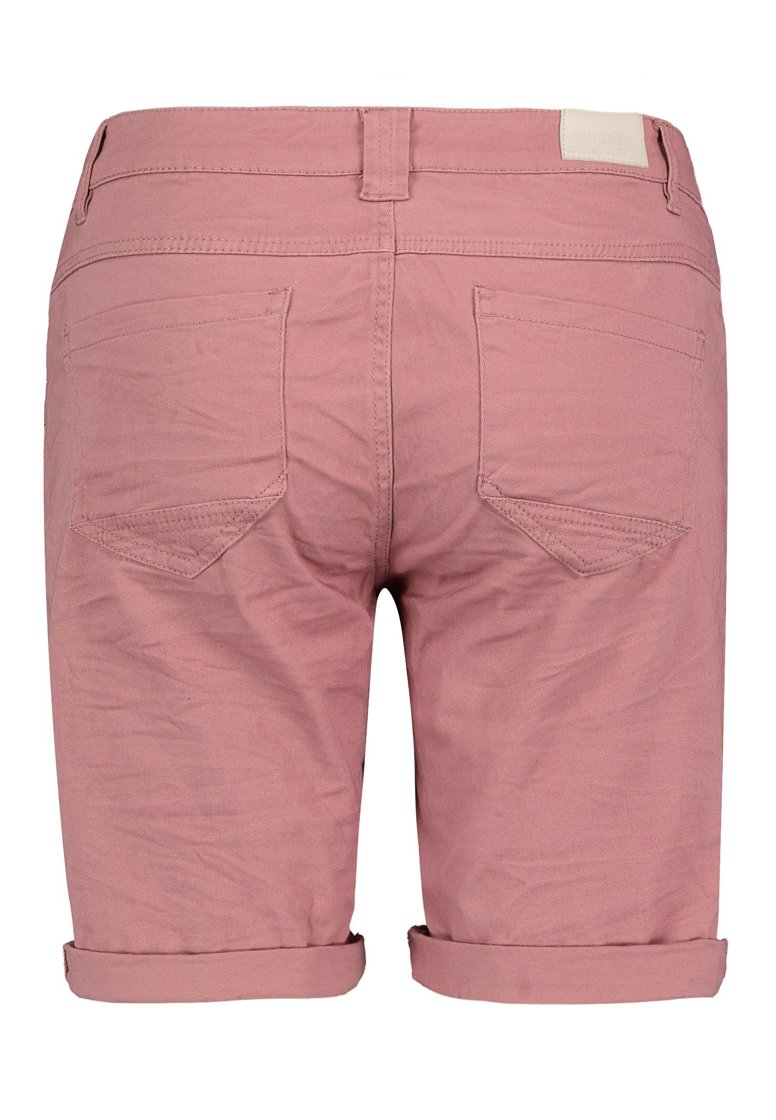 Bermuda Aufschlag dark-rose SUBLEVEL Bermudas mit