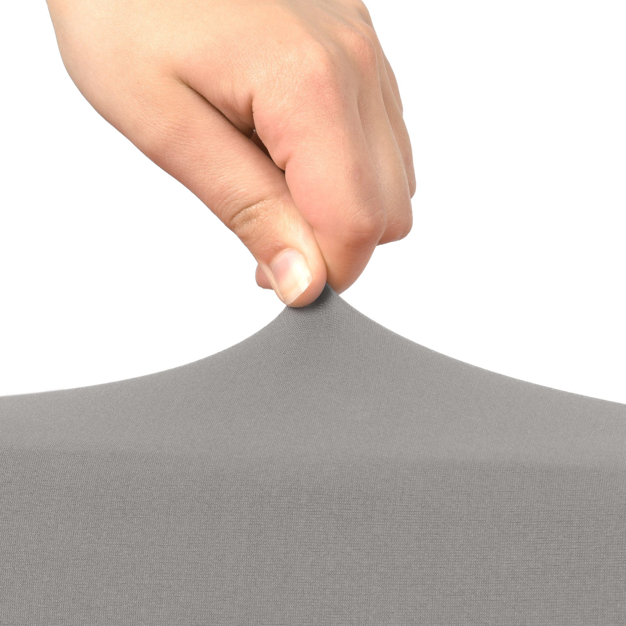 Beautissu Biertischhusse Edles Stretchhussen Set 3tlg. Victoria, 220x50cm, Anthrazit, Elastische Hussen für Bierzeltgarnitur Husse Biertisch + 2 Bierbank