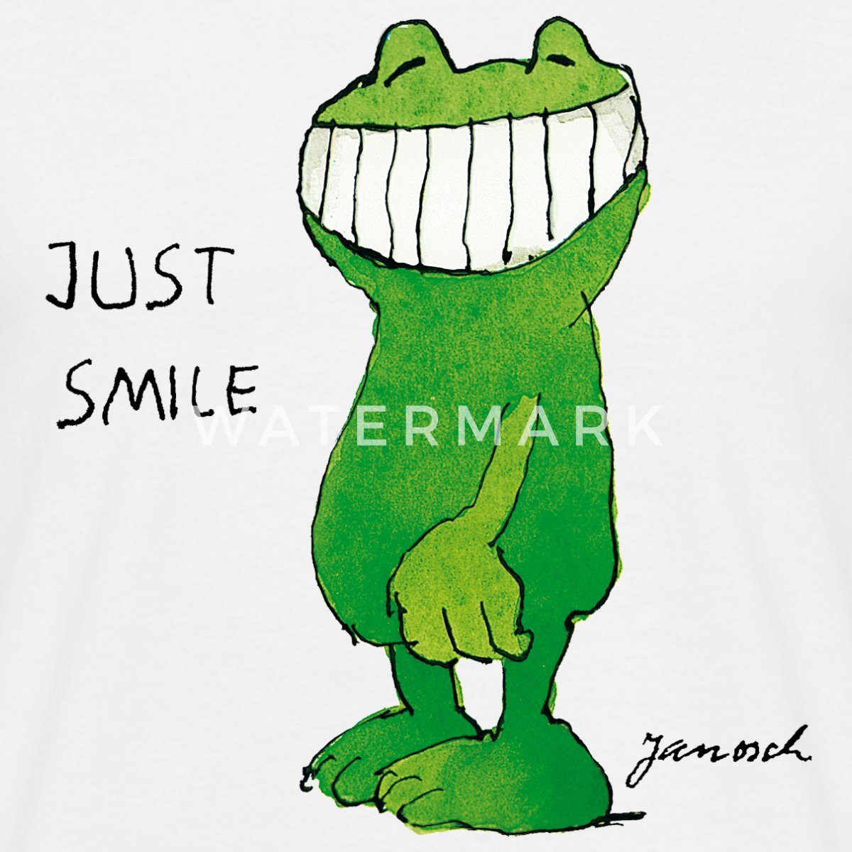 Spreadshirt T-Shirt Janosch Günter Kastenfrosch Just günstig online kaufen