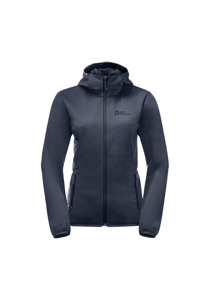 Jack Wolfskin Softshelljacke WINDHAIN HOODY W