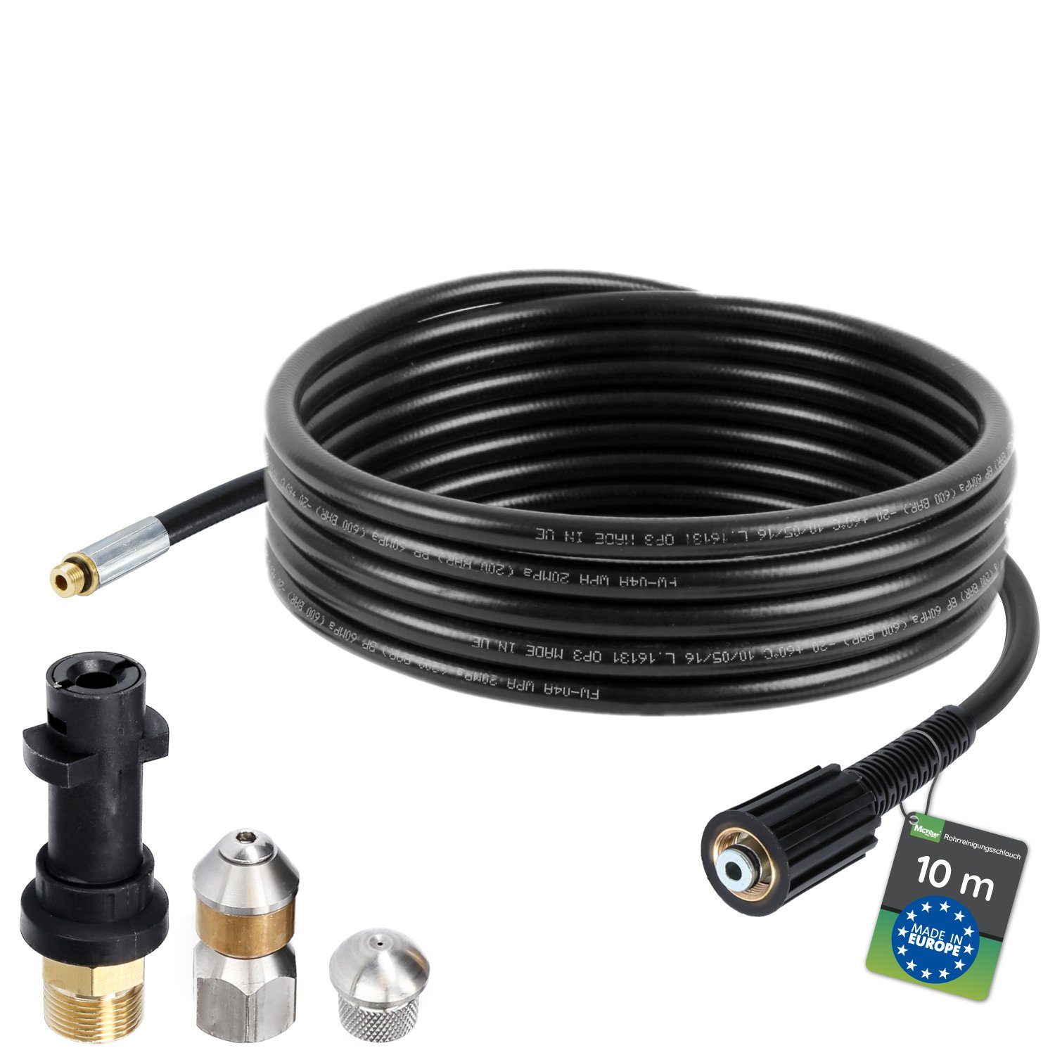 McFilter Hochdruckschlauch Rohrreinigungsschlauch, 10m, 160 bar, kompatibel günstig online kaufen