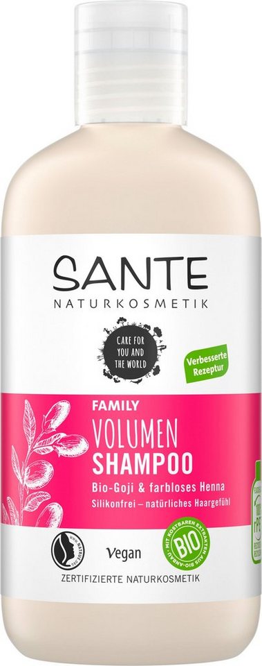 SANTE Haarshampoo FAMILY Volumen Shampoo, Schenkt dem Haar mehr Struktur  und Griffigkeit