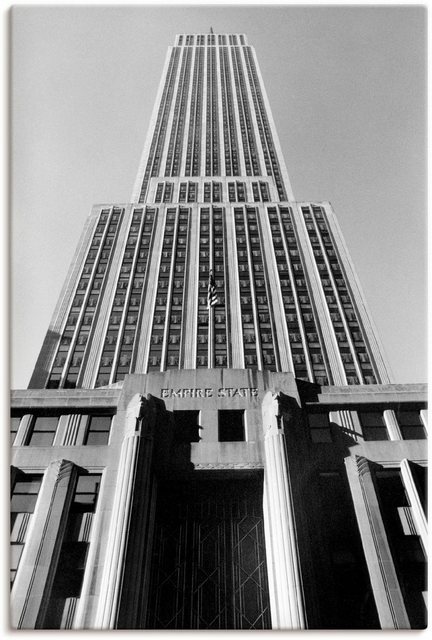 Artland Wandbild »Empire State Building I«, Gebäude (1 Stück), in vielen Größen & Produktarten - Alubild / Outdoorbild für den Außenbereich, Leinwandbild, Poster, Wandaufkleber / Wandtattoo auch für Badezimmer geeignet-Otto