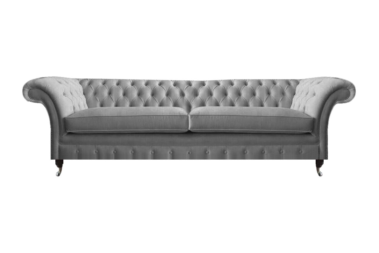 JVmoebel Chesterfield-Sofa Luxus Sofa Couch Zweisitzer Wohnzimmer Chesterfield Designer Polster, 1 Teile, Made in Europa