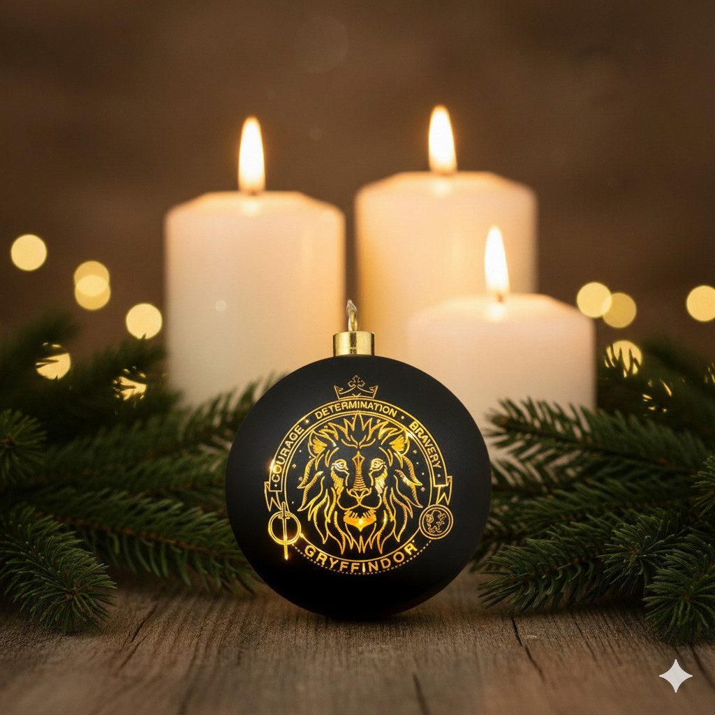 Disney LED Dekolicht Harry Potter Weihnachtskugel Gryffindor 15 cm beleuchtet Weihnachten, LED fest integriert