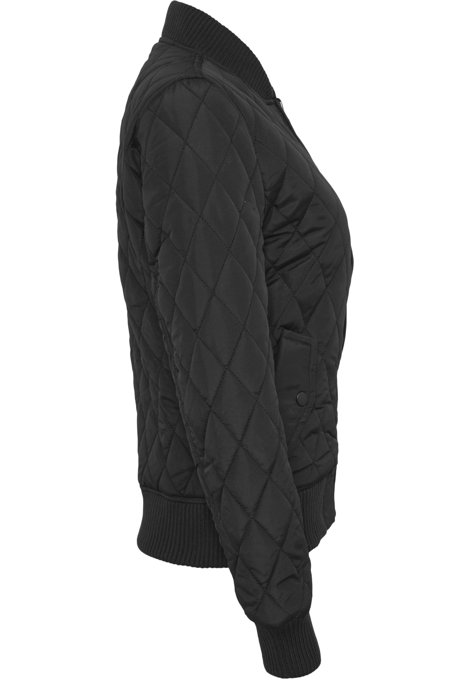URBAN CLASSICS Langmantel Urban Classics Damen Ladies Diamond Quilt Nylon Jacket – Bild 5 von 5