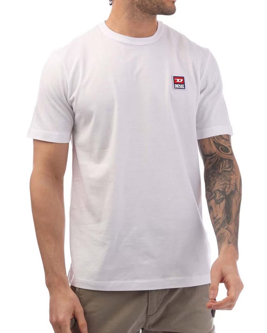 Diesel Rundhalsshirt Regular Fit mit Logo-Patch - T-JUST 16