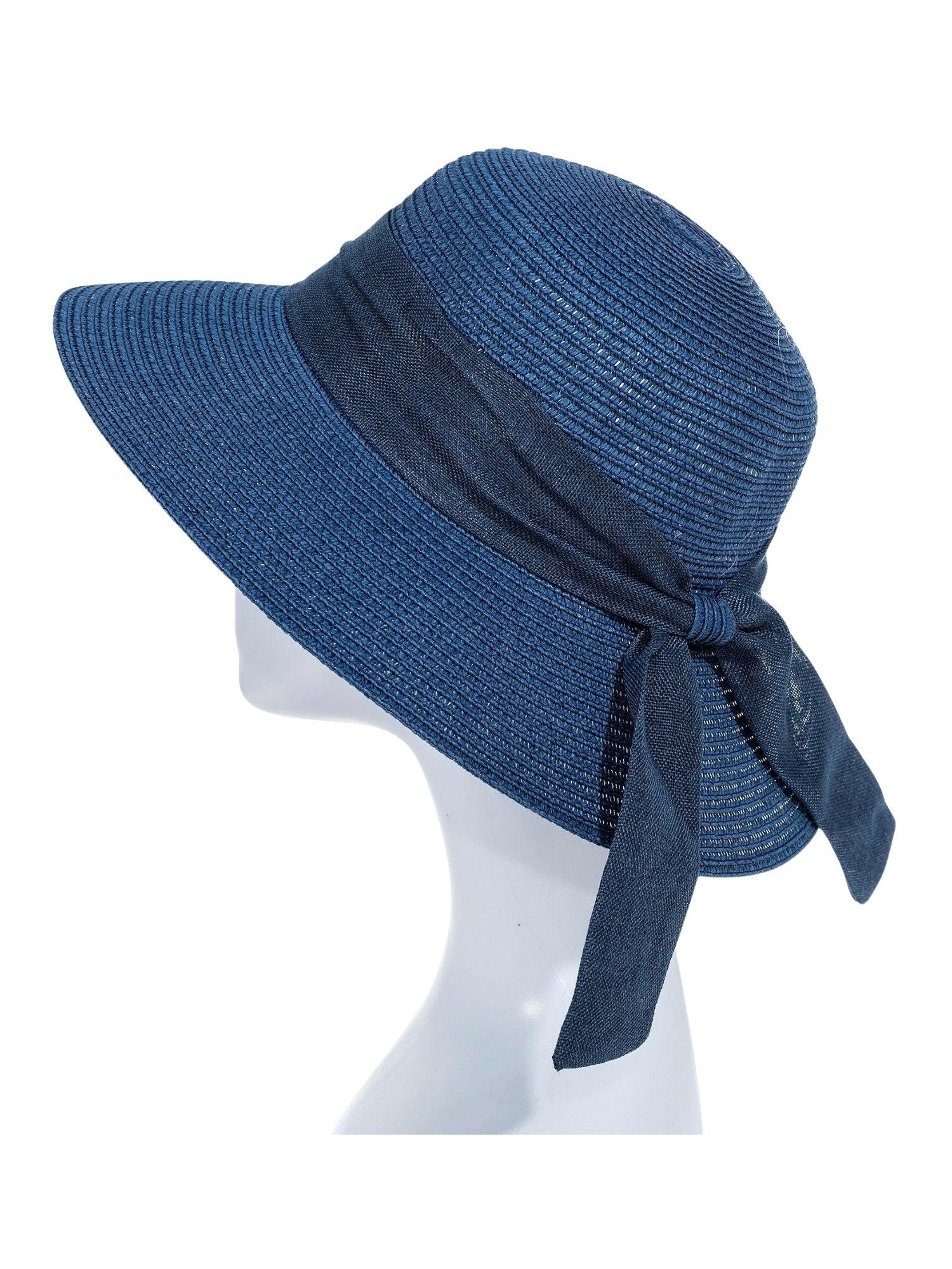 Adel Accessoires Sonnenhut Trendiger Damenhut mit Schleife, Strohhut in Einheitsgröße