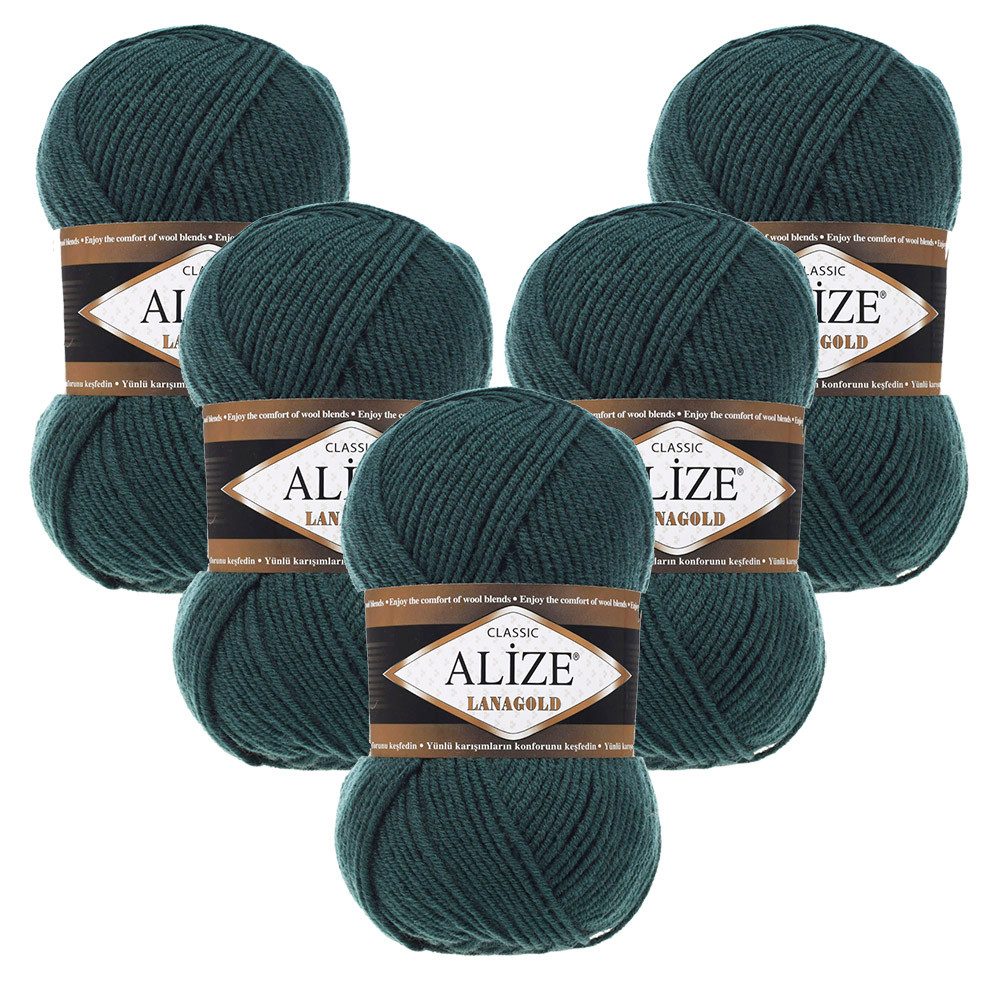 Alize 5 x ALIZE Lanagold Häkelwolle, 240 m, Handstrickgarn,Yarn,Strickgarn,Häkeln