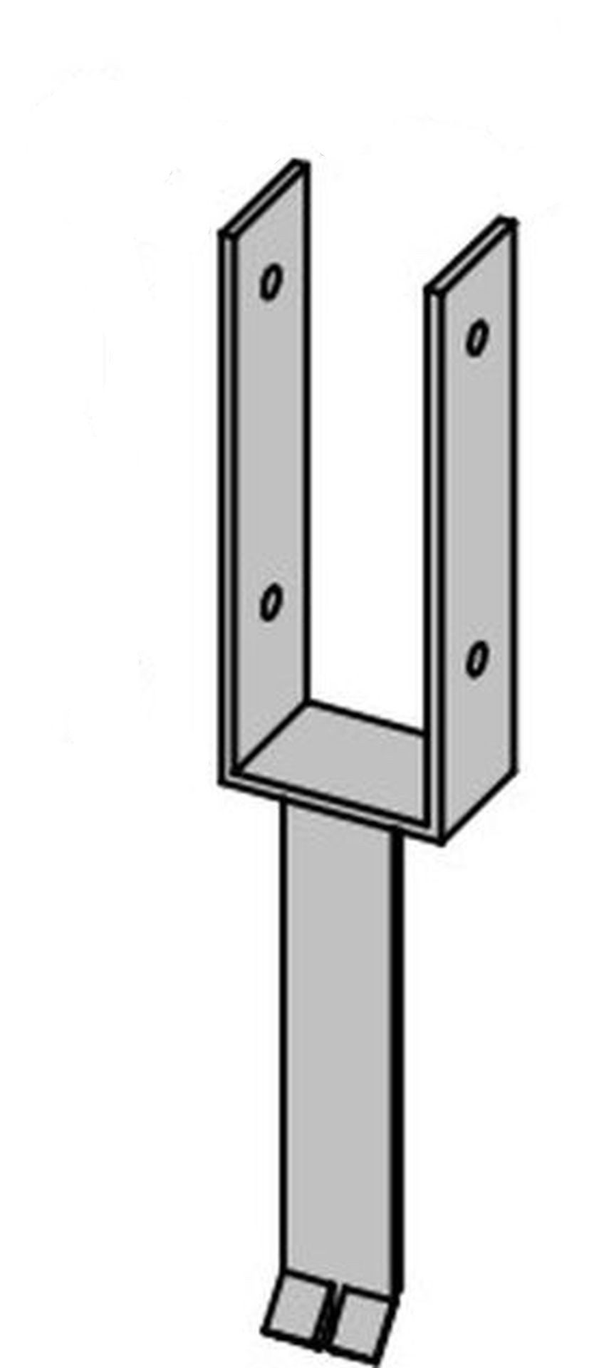 GartenLand Zaunpfosten Bodenanker Lasche für Pfosten, (Set, ohne Befestigung)