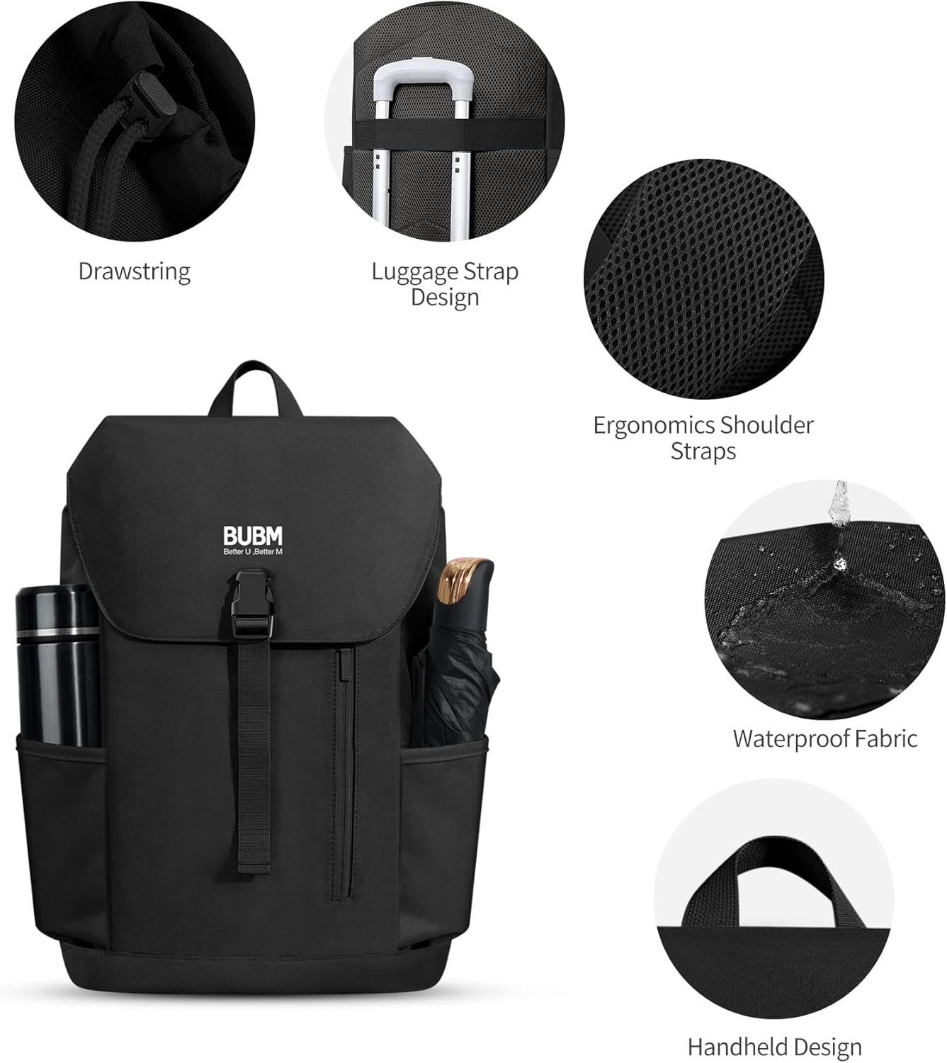 LA CUTE Rucksack Tasche Reise Business-Rucksack Wasserdicht mit großem Stau günstig online kaufen