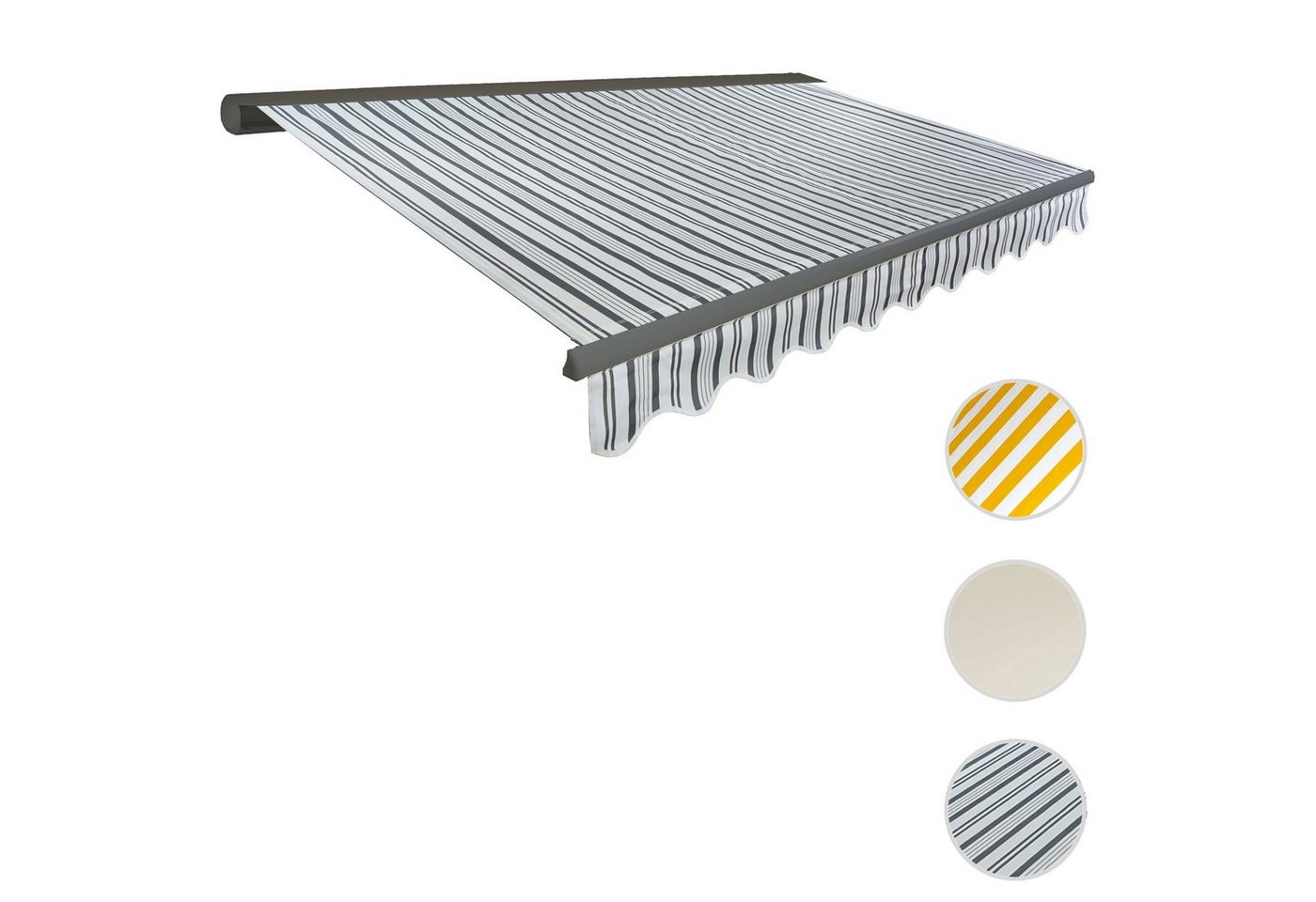 Thumbnail - MCW Kassettenmarkise H122-4x3-V Elektrische Kassetten-Markise, Markise von 0° bis 35° einstellbar