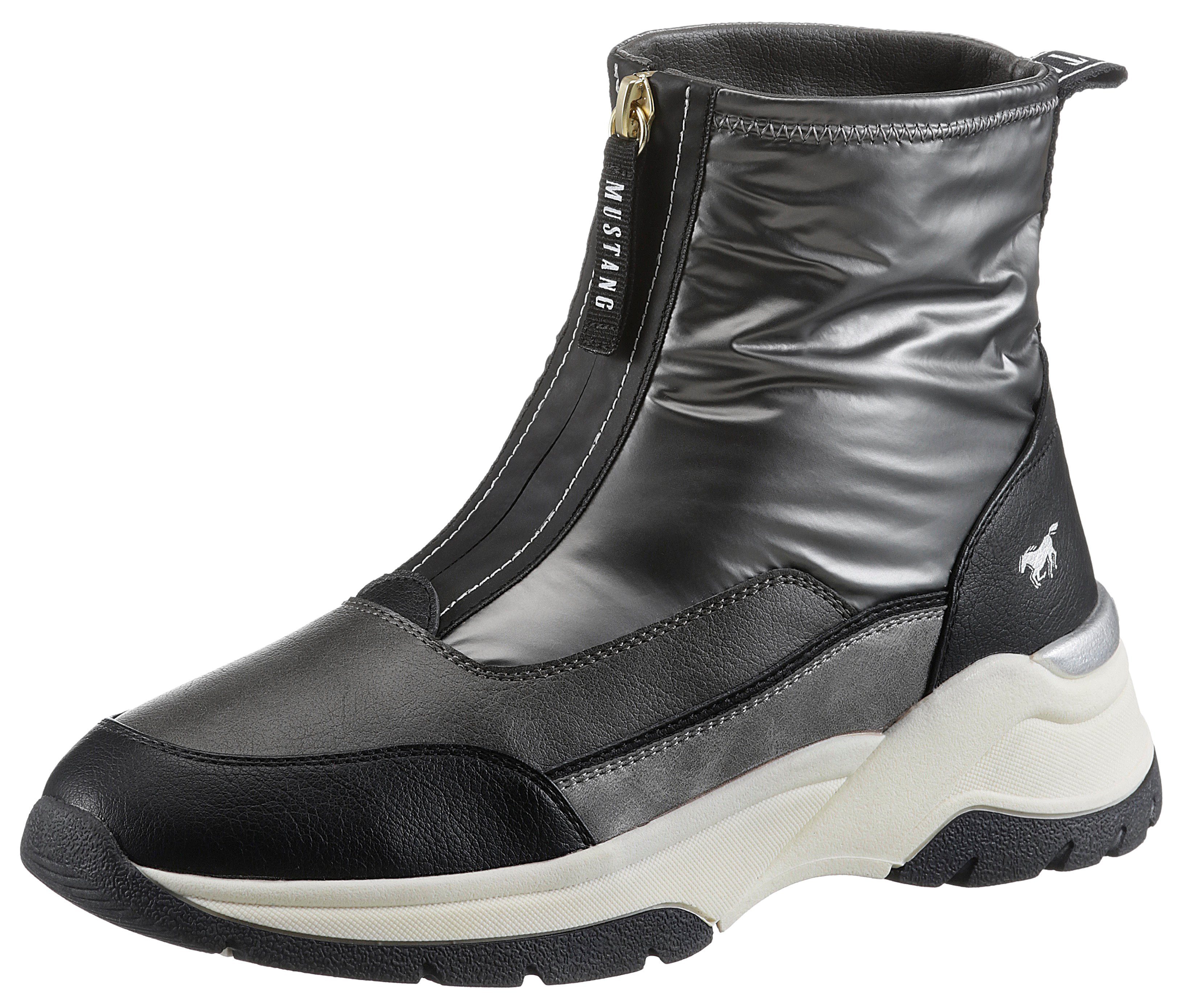 Mustang Shoes Schlupfboots mit Front-Reißverschluss