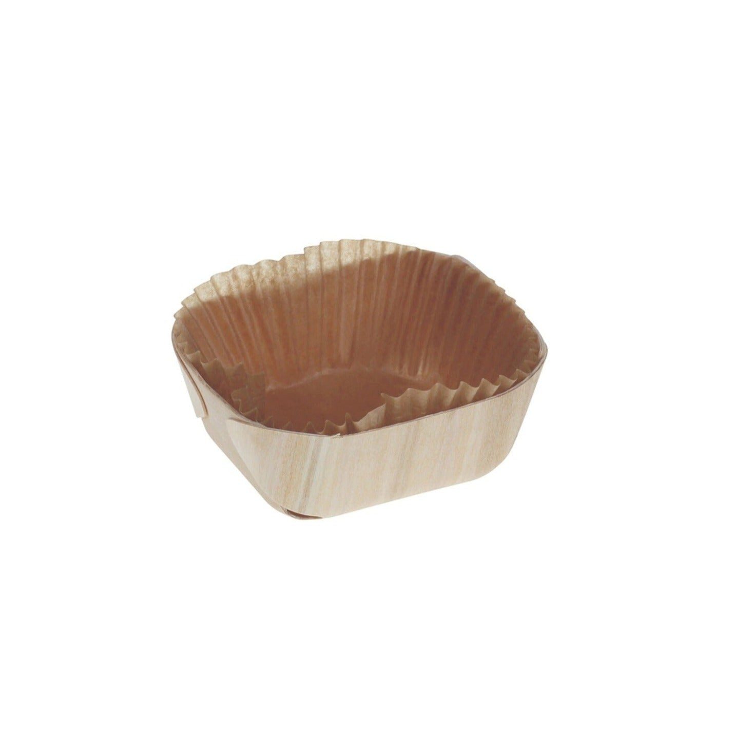 wisefood Backform Holzbackform inkl. Backpapier - 95x85x40mm - ca., (520-tlg)