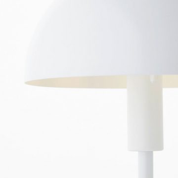 Brilliant Tischleuchte Lillian, ohne Leuchtmittel, Pilz-Tischleuchte, 36 cm Höhe, E14, Metall, weiß/silberfarben
