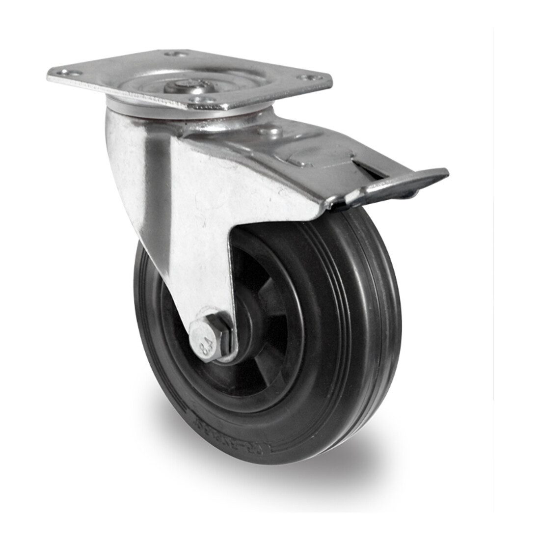 Contorion Feststeller CASCOO Lenkrolle mit Totalfeststeller ø 250 mm Serie P4S4 Rollenlager