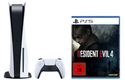 Playstation Playstation 5 Konsole Disc Laufwerk + Resident Evil 4 Remake