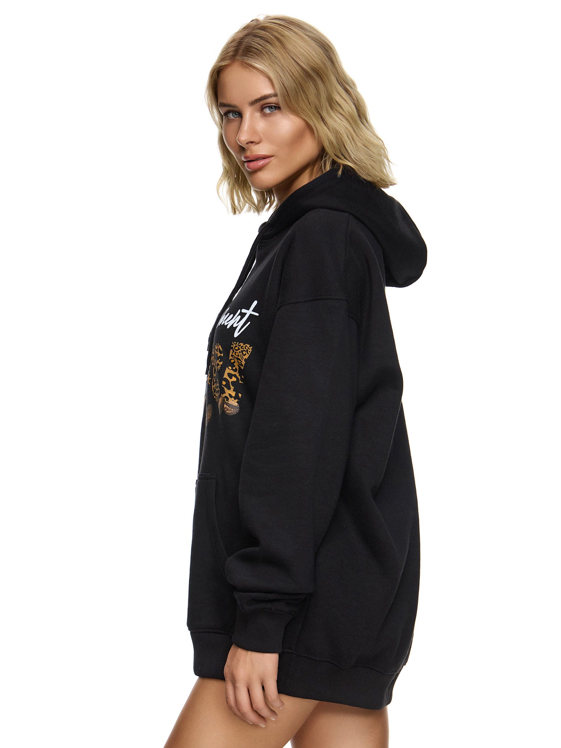 Worldclassca Hoodie Worldclassca Oversized Enjoy COFFEE Hoodie Kapuzenpullover Sweatshirt ENJOY THE MOMENT COFFEE