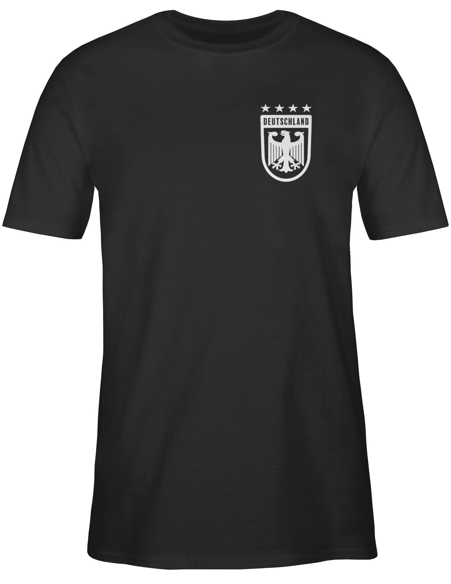 Shirtracer T-Shirt Deutschland Wappen mit Bundesadler 4 Sterne Germany 2026 günstig online kaufen