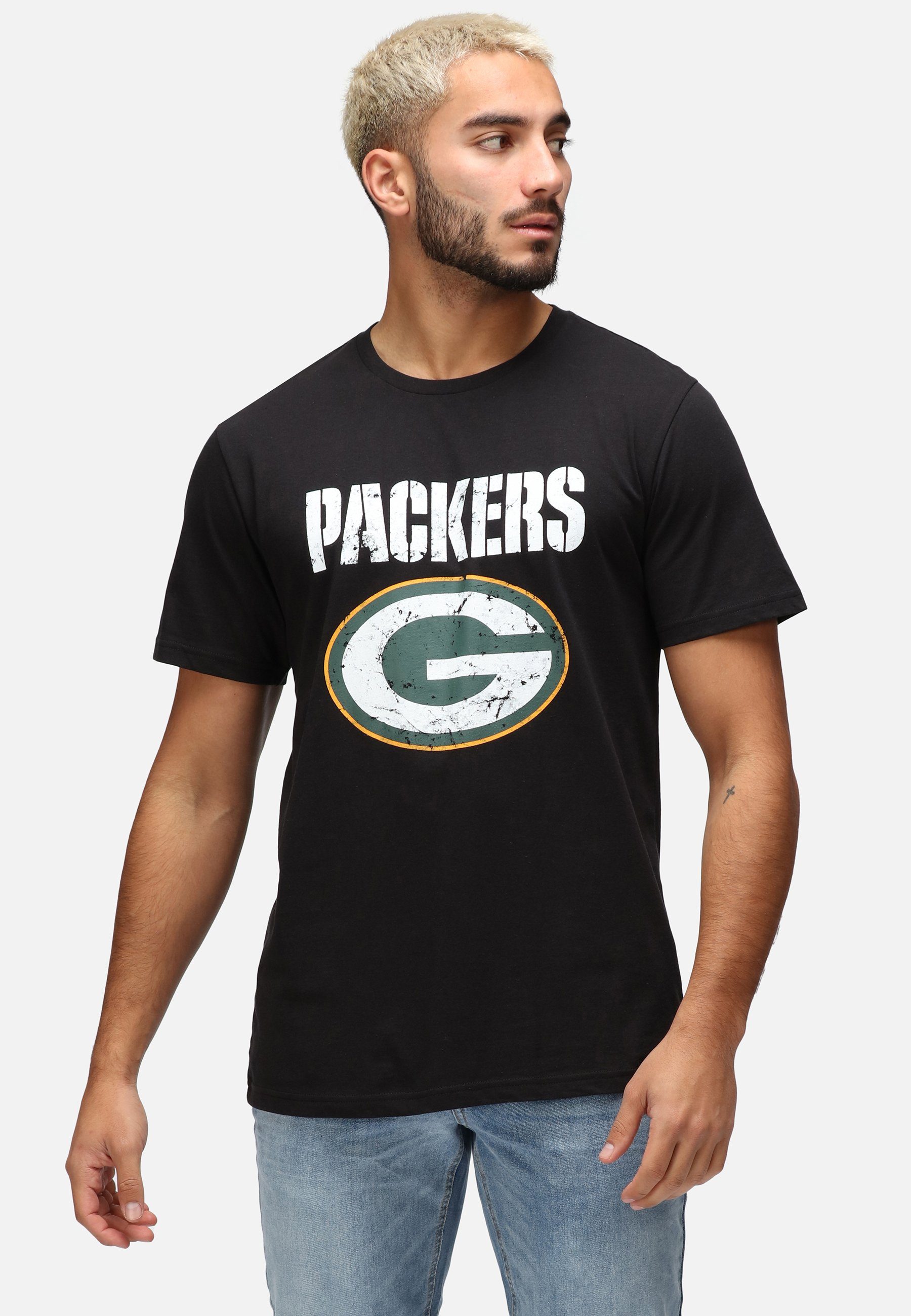 GOTS PACKERS LOGO zertifizierte T-Shirt NFL Bio-Baumwolle Recovered