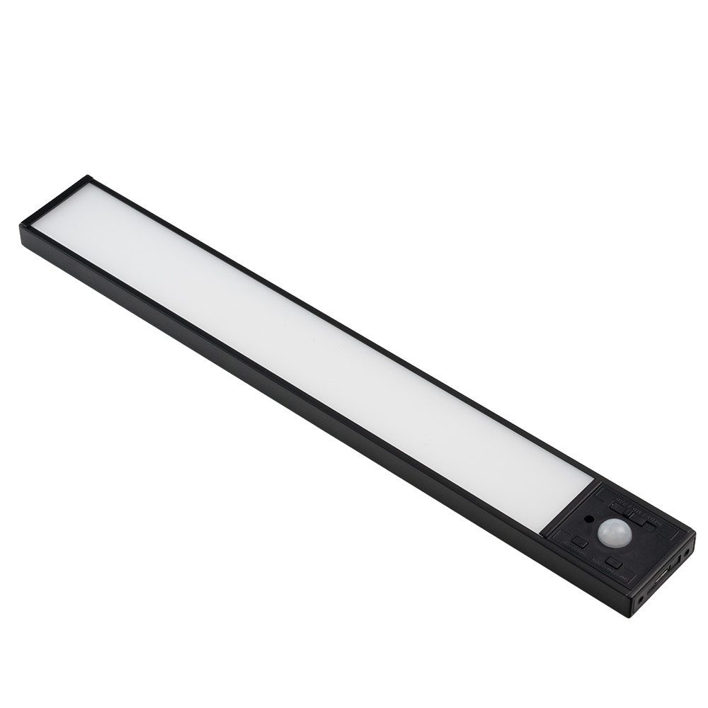 LUXULA LED Unterbauleuchte LUXULA LED Unterbauleuchte 30 cm 3 W CCT einstellbar Schwarz, LED fest integriert, Farbwechsler
