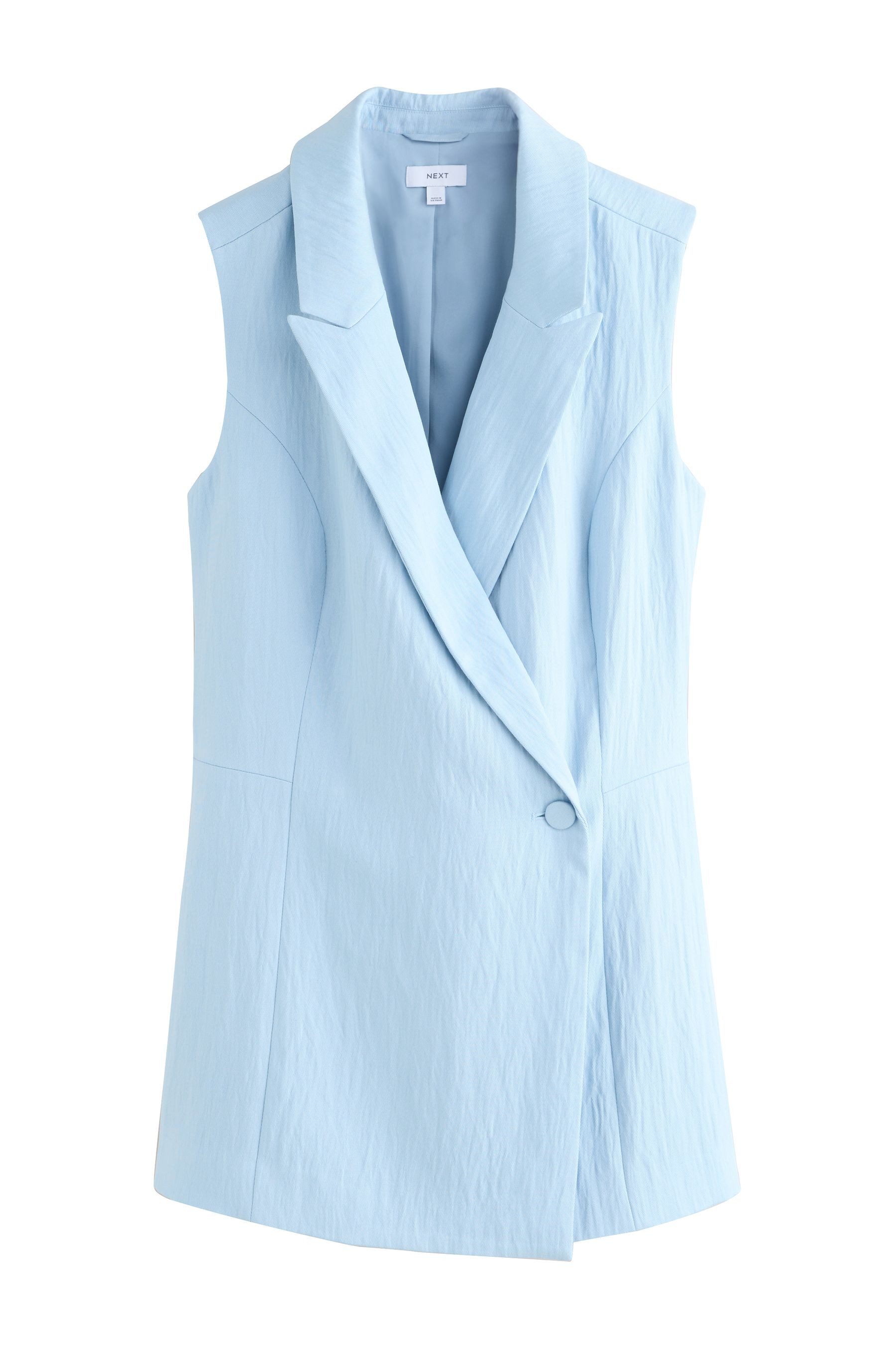 Next Anzugweste Asymmetrische, lange Weste, Kurzgröße (1-tlg)