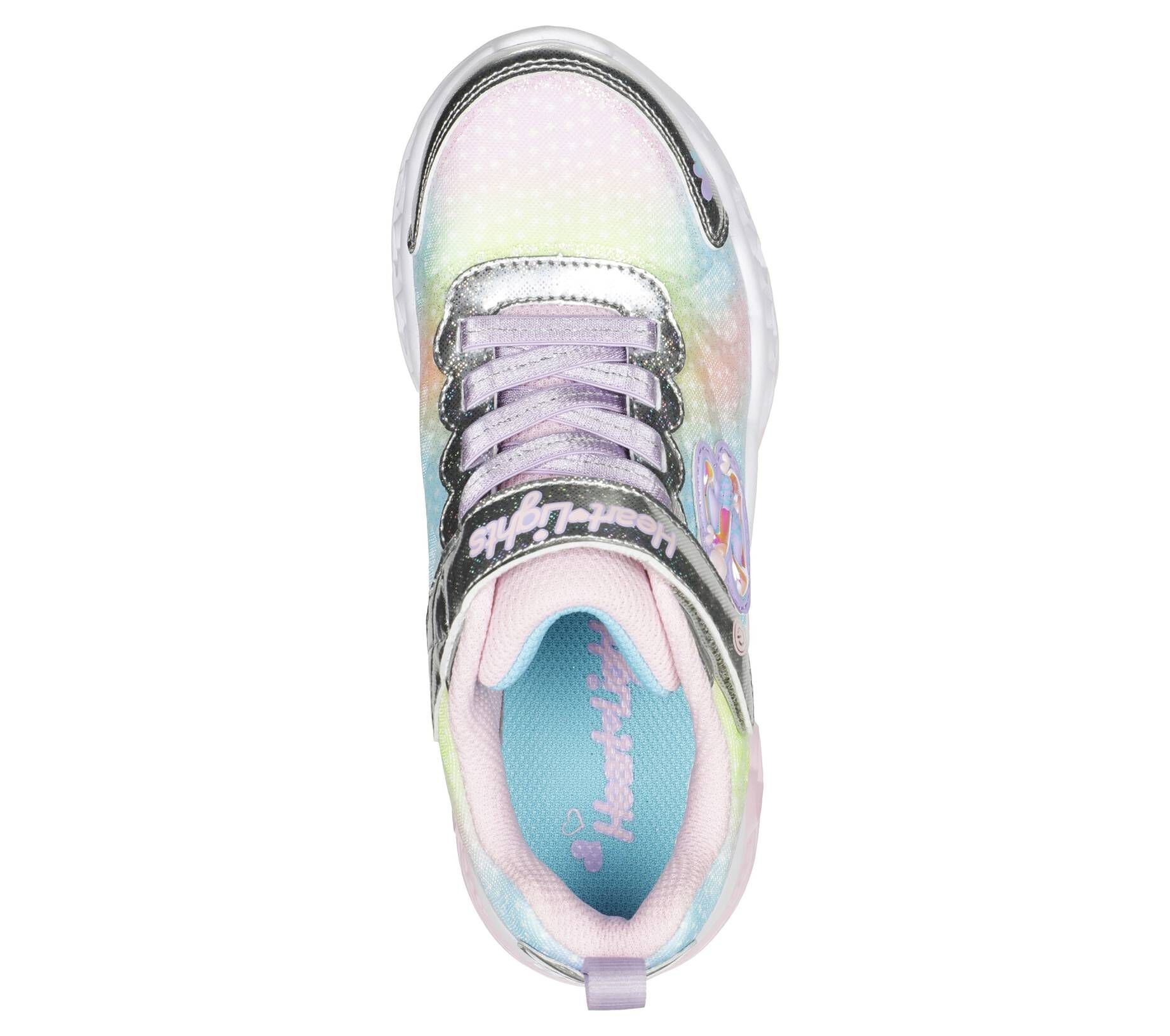 LIGHTS Mädchen FLUTTER Sneaker silber Sneaker Skechers HEART (12)