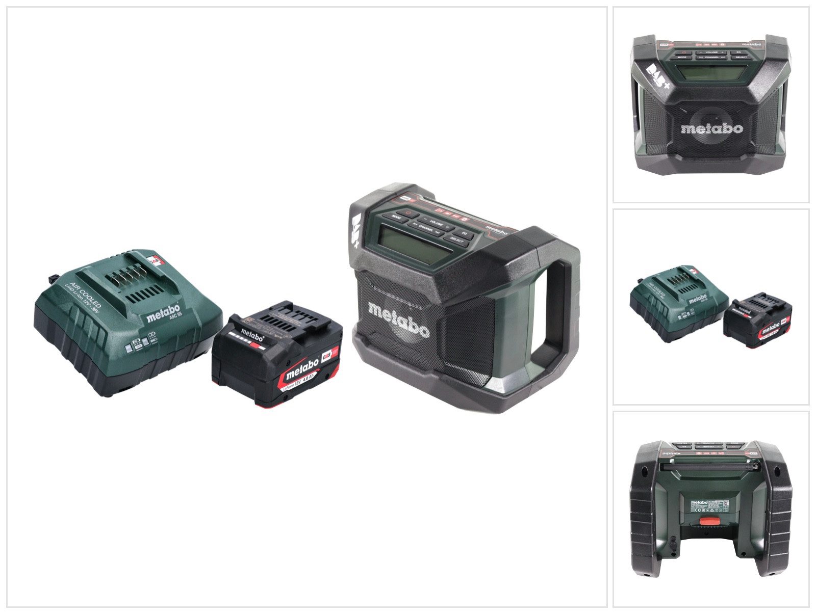 metabo R 12-18 DAB+ BT Akku Baustellenradio 12-18 V DAB+ + 1x Akku 4,0 Ah + Baustellenradio