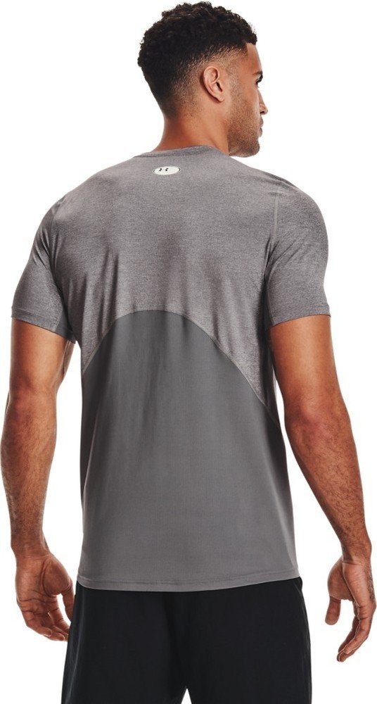 090 Armour® T-Shirt Enganliegendes Carbon Heather Armour Kurzarm-Oberteil Under HeatGear