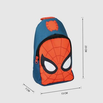 Spiderman Rucksack Kinderrucksack Spider-Man Schultertasche Blau Rot 13 x 23 x 7 cm