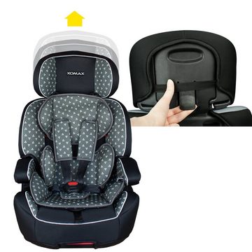 XOMAX Autokindersitz Pia, bis: 12, ab: 9 kg, bis: 36 kg, (Pia), mit 5-Punkt-Gurt und 3-Punkt-Gurt, Isofix Gruppe 1/2/3 ECE R44/04