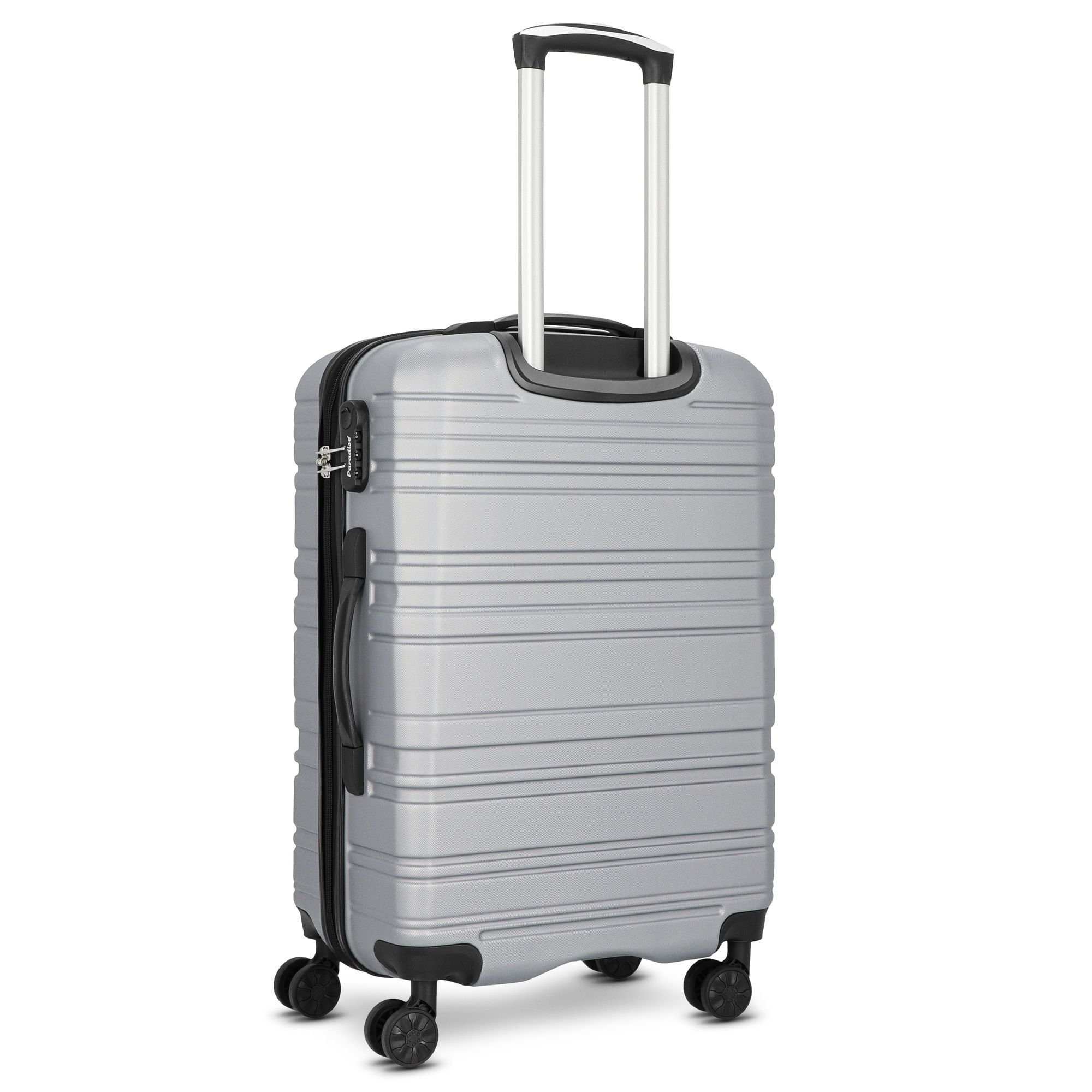 4 ABS Rollen, (3-teilig, CHECK.IN® tlg), 3 silver Paradise, Trolleyset