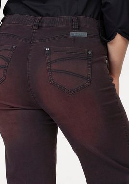 KjBRAND Straight-Jeans Babsie: bequemer Oberschenkel Super Stretch, Overdyed Denim
