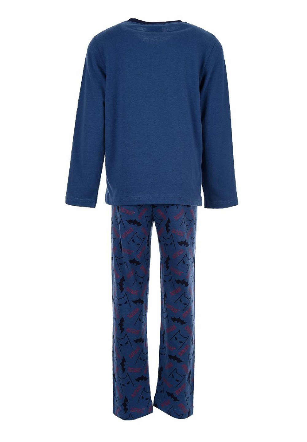 Batman Schlafanzug Kinder Jungen Pyjama Blau langarm tlg) Nachtwäsche (2