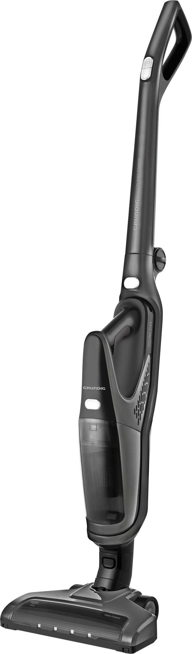 Grundig Akku-Stielstaubsauger VCH 9932, 100 W, beutellos, Kabelloser 2‑in‑1 Akku‑Staubsauger mit 21,6V & 75 Min Laufzeit