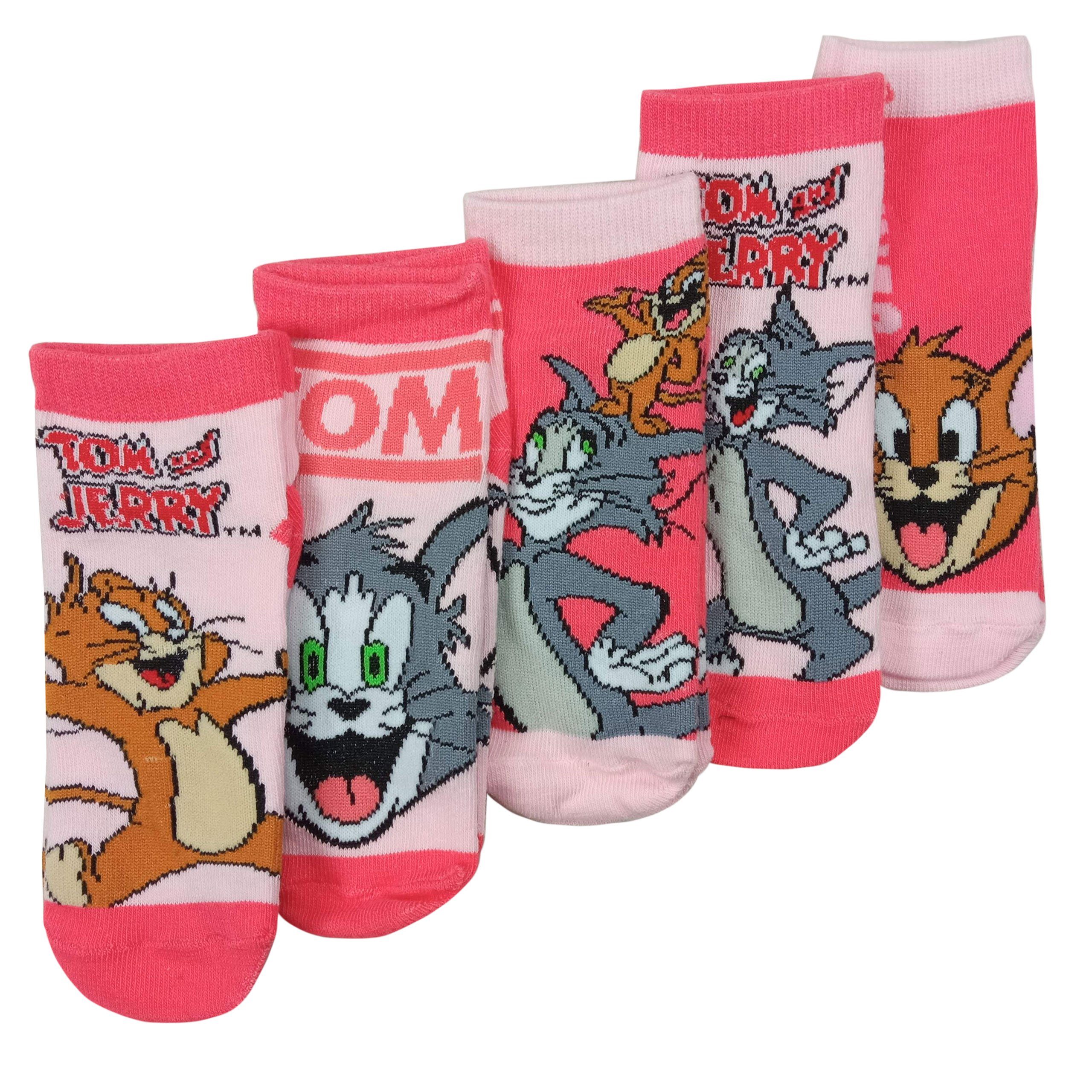 United Labels® Socken (5er Tom & Mädchen für Pack) Rosa Jerry Socken