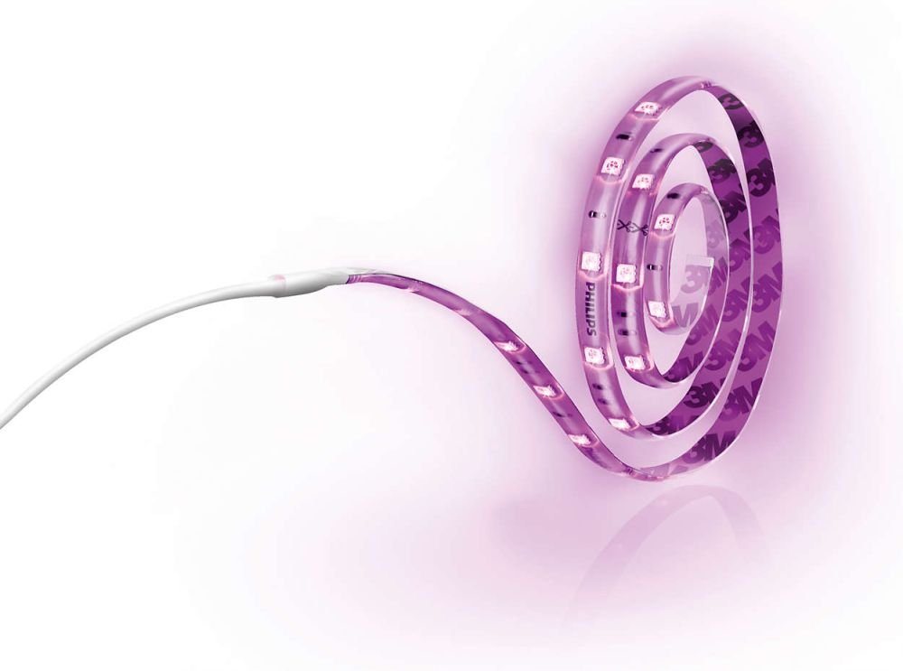 Philips Lighting LED Lichtleiste Philips LED Lichtstreifen 1 meter 6W weiss & bunt, LED fest integriert, Farbwechsler