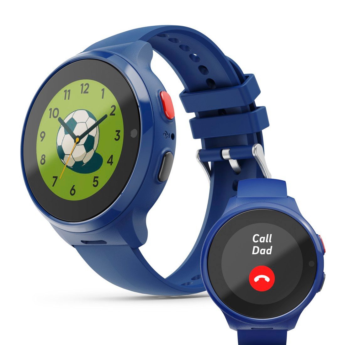 Hama Kinder-Smartwatch (GPS, Telefonfunktion, Schulmodus, SOS) Smartwatch (3,04 cm), Kinderuhr mit Live-Standortverfolgung, IP67, AMOLED-Display 1,19“