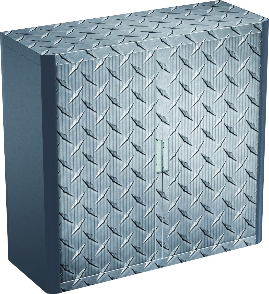 EASYOFFICE Aktenschrank Rollladenschrank easyoffice BxTxH 86x37,5x104cm Riffelblech