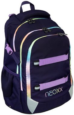 neoxx Schulrucksack Active, Mindful Magic (Set, 2-tlg), aus recycelten PET-Flaschen; inklusive Schlamperetui