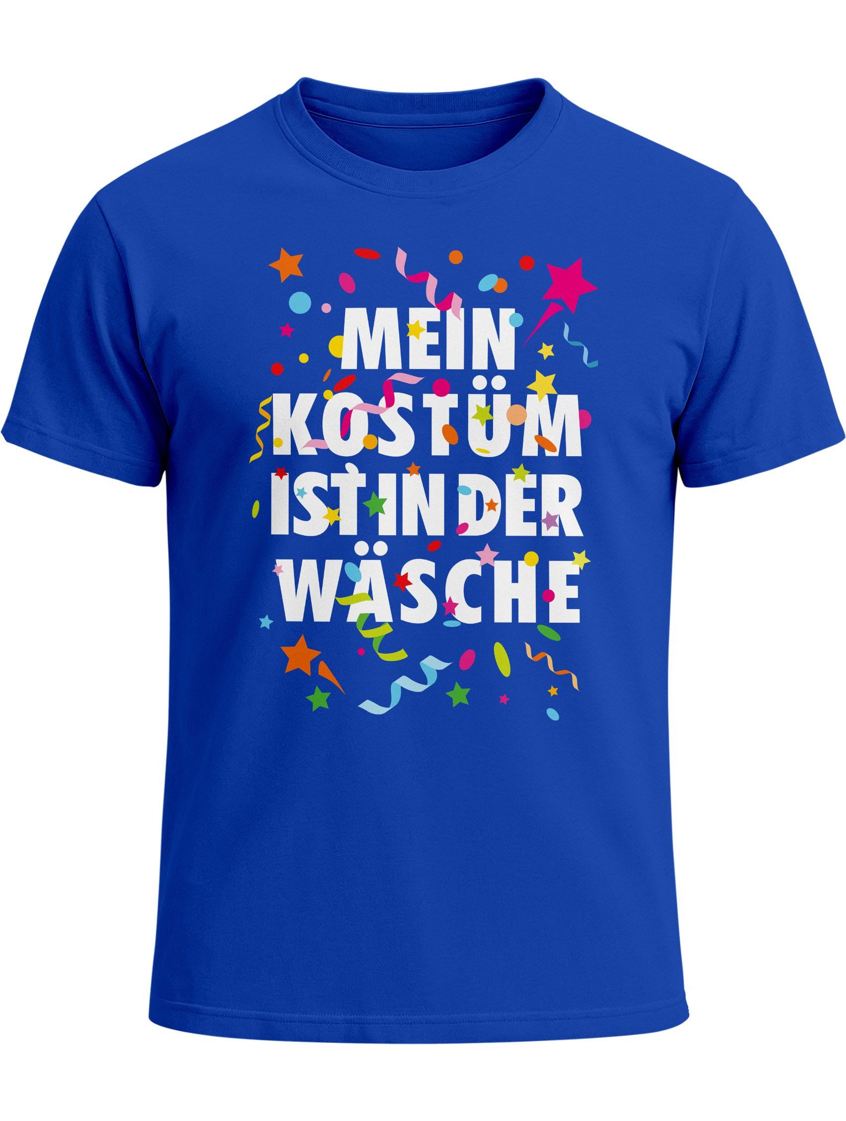 Print-Shirt Herren T-Shirt Fasching Karneval Kostüm Verkleidung Last Minute